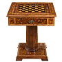 Янтарный стол с шахматами и нардами 62х62 см, фотография 16. Интернет-магазин ЛАВКА ПОДАРКОВ