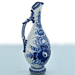 /зол Гжель  Кувшин "Восток" в золоте 40*16см Авт. Алехин С.С.