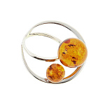 0080495 Янтарь КУЛОН "Два шарика" 4,7гр