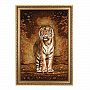 Картина янтарная "Тигр" 40х60 см, фотография 1. Интернет-магазин ЛАВКА ПОДАРКОВ