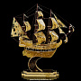 Скульптура из натурального янтаря "Корабль", фотография 1. Интернет-магазин ЛАВКА ПОДАРКОВ