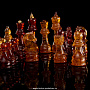 Шахматы деревянные с фигурами из янтаря, фотография 9. Интернет-магазин ЛАВКА ПОДАРКОВ