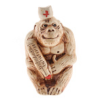 0028331 Статуэтка Сувенир глин/изд ОБЕЗЬЯНА-ГОРИЛЛА в ассортименте 