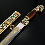 0030517 Златоуст Оружие сувенирное ШАШКА "ВОСТОЧНАЯ" (эмаль) в П/У