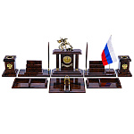 Настольный письменный набор из натурального камня "Георгий Победоносец"