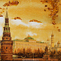 Картина янтарная "Москва. Большой кремлевский дворец" 60х80 см, фотография 2. Интернет-магазин ЛАВКА ПОДАРКОВ
