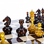Шахматный ларец с янтарными фигурами 37х37 см, фотография 4. Интернет-магазин ЛАВКА ПОДАРКОВ