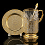 Чайный набор с подстаканником "Орнамент". Златоуст, фотография 1. Интернет-магазин ЛАВКА ПОДАРКОВ