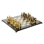 Шахматы из камня и бронзы "Железнодорожные" 42х42 см