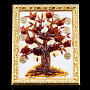 Настольное панно из янтаря "Дерево денежное", фотография 1. Интернет-магазин ЛАВКА ПОДАРКОВ