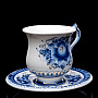 Чайная пара "Гранат". Гжель, фотография 4. Интернет-магазин ЛАВКА ПОДАРКОВ