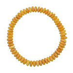 100374/37-5,9 Янтарь натуральный Браслет "Шайбы" матовый