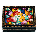 202950/9 ШКАТУЛКА ПРИНТ "ЦВЕТОЧНЫЕ МОТИВЫ",пионы,10*8*3,5 см