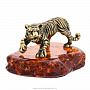Статуэтка с янтарем "Тигр", фотография 2. Интернет-магазин ЛАВКА ПОДАРКОВ