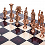 Подарочные шахматы с латунными фигурами "Римляне" 48х48 см, фотография 1. Интернет-магазин ЛАВКА ПОДАРКОВ