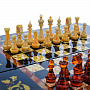 Шахматы с инкрустацией и фигурами из янтаря "Классика" 56х56 см, фотография 5. Интернет-магазин ЛАВКА ПОДАРКОВ