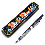 Ручка с росписью в футляре (в ассортименте)