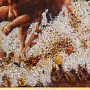 Картина янтарная "Бегущие по воде лошади" 30х40 см, фотография 5. Интернет-магазин ЛАВКА ПОДАРКОВ