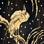 Янтарное панно "Птица Удод. Осень". Эксклюзив, фотография 2. Интернет-магазин ЛАВКА ПОДАРКОВ