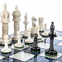 Шахматы с перламутром и фигурами из кости 45х45 см, фотография 7. Интернет-магазин ЛАВКА ПОДАРКОВ