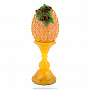Пасхальное яйцо из янтаря с бисером "Смородина", фотография 1. Интернет-магазин ЛАВКА ПОДАРКОВ