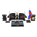 Настольный письменный набор из натурального камня "Орел"