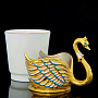 Набор чайно-кофейный "Лебеди" на 2 персоны Златоуст, фотография 6. Интернет-магазин ЛАВКА ПОДАРКОВ