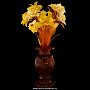 Композиция из янтаря "Цветы в вазе", фотография 1. Интернет-магазин ЛАВКА ПОДАРКОВ