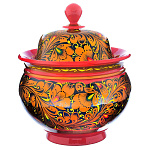 0020292/Абр-25*23-кудрина  Хохлома СУПНИЦА 250*230мм кудрина