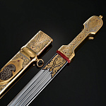 3494 Златоуст Сувенирное оружие НОЖ "Волки" НС 31 украшенная рукоять