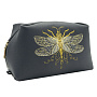 Косметичка "Стрекоза". Синяя с вышивкой, фотография 6. Интернет-магазин ЛАВКА ПОДАРКОВ