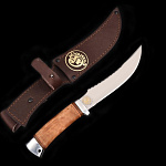 1316/С-кожа Златоуст Оружие сувенирное НОЖ "Рыбацкий" НС22 (с позолот. и алюминием)