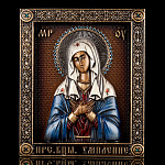 Икона "Божья Матерь Умиление" 19 х 23 см