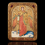 0066084/15*20см Икона подарочная"Архангел Михаил" мор.дуб  в ПУ (RTI-246-1.m)
