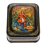 0065104-10*8см  Лаковая миниатюра Палех ШКАТУЛКА "Царевна-Лягушка" Девяткина