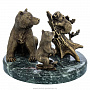 Бронзовая скульптура "Три медведя", фотография 1. Интернет-магазин ЛАВКА ПОДАРКОВ