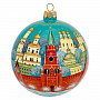 Новогодний елочный шар с ручной росписью "Москва", фотография 3. Интернет-магазин ЛАВКА ПОДАРКОВ
